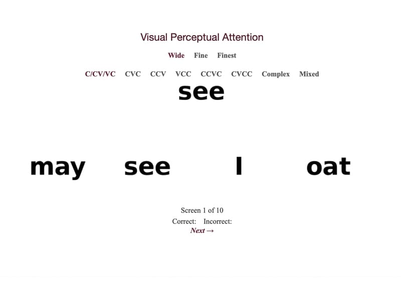 Visual Perceptual Attention