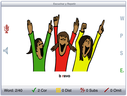 Escuchar y Repetir—Spanish Phonology Screenshot