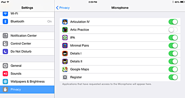 Microphone Settings